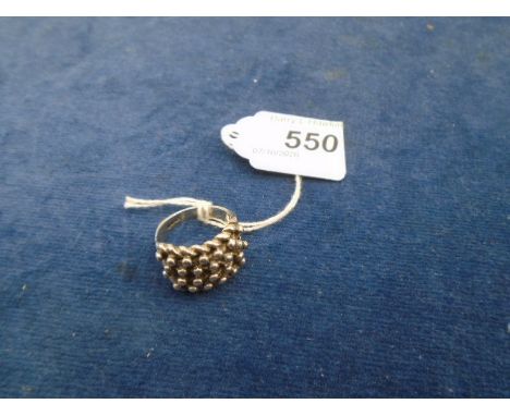 Silver 'Bobble' ring