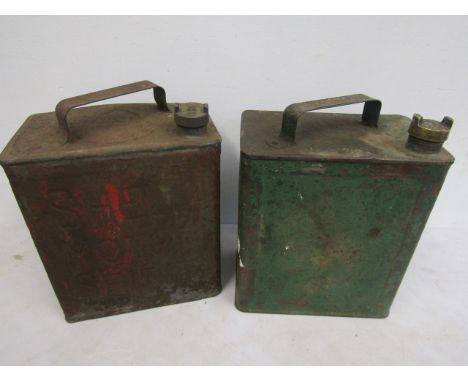 BP Shell vintage cans with caps