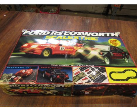 Ford RS Cosworth Scalextric set in original box- no cars
