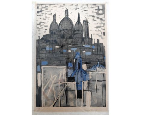CLAUDE VENARD (1913-1999) lithograph 24/180 - Le Sacr&eacute;-Coeur (The Sacred heart) signed and numbered in the margin on a