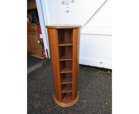 Round revolving CD storage tower (missing one shelf) H98cm approx&nbsp;