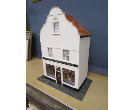 No8 The Old Book Shop, Downham Market scratch built scale model with internal LED lighting. H52cm approx. All proceeds go to 