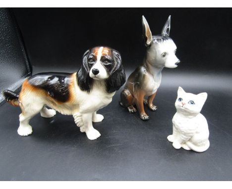 Beswick cat Beswick? dog and a Gama dog