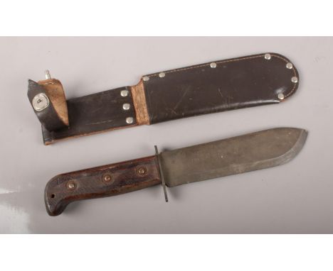A WW2 Bayonet &amp; Scabbard. 31cm length  