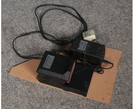 A Minicraft MB 0450 Electric Sander, mounted on an MDF board.  