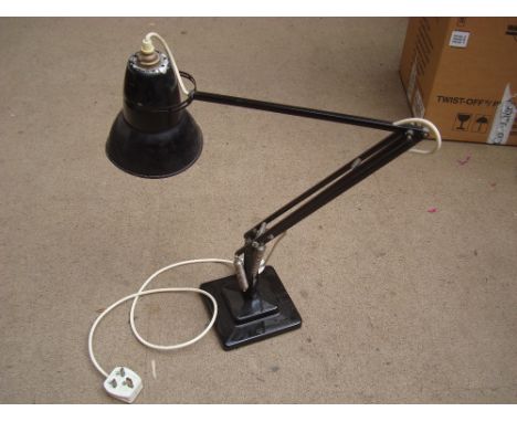 A Herbert Terry black anglepoise lamp. 