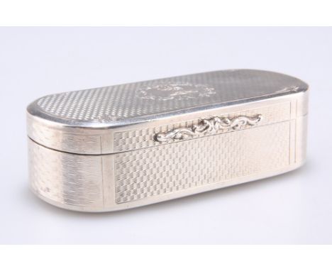 AN EDWARD VIII SILVER SNUFF BOX,&nbsp;by&nbsp;G S Twist, Birmingham 1936, in Georgian style, of rounded rectangular form, eng