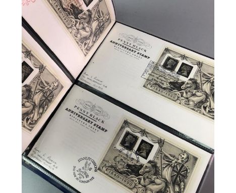 LOT OF COMMEMORATIVE FIRST DAY COVERS, from January to December 1990, collated in a folder