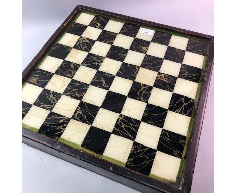 VINTAGE DRAUGHTS BOARD GAME, including draught pieces