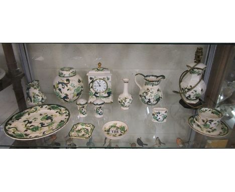 Collection of Masons Ironstone to include lamp &amp; clock
