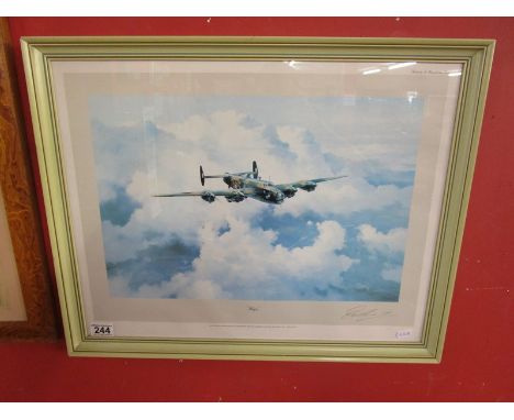 Signed print - Halifax by Robert Taylor signed by Vice Marshall Donald Bennett