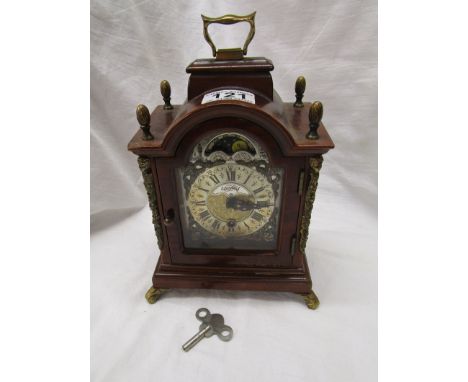 Walnut mantle clock