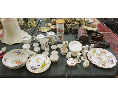 Collection of Royal Worcester Evesham pattern
