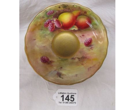 Royal Worcester hand painted saucer - Fruit theme signed A G MosleyCondition Report: The date mark on this piece indicates th
