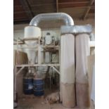 Lot of Dust Collection System Equipment, To Include: (1) Dust Collection Hopper; (2) 6-Position