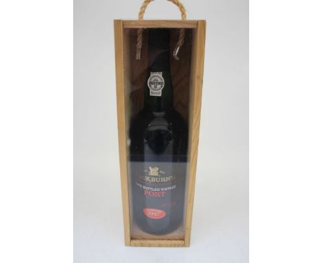A Bottle Of Cockburn's Vintage Port 1997 In Wooden Display Case,  Both Bottle And Case Are In Good Overall Condition And Bott