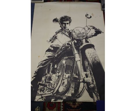 Original 1960's Bob Dylan Poster With Artwork By Bob Dara And Printed In California By Steve Sachs Shows Signs Of Creasing, A