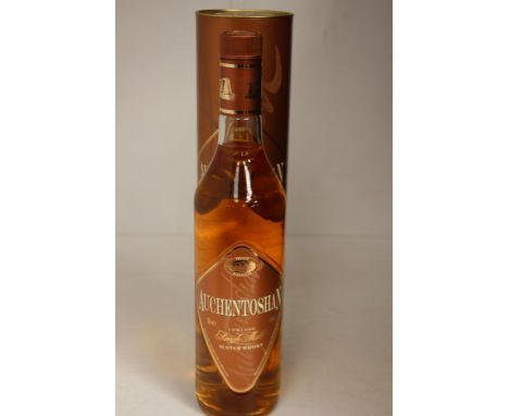 A Bottle Of Auchentoshan Single Malt Scotch Whisky In Presentation Tube.  A Fantastic Example Of Whisky From One Of The Last 