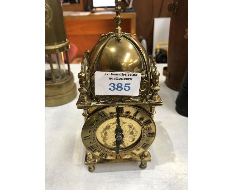 A BRASS DOME CASED 'LANTERN' CLOCK 