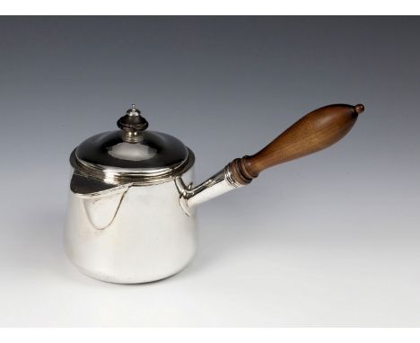 An early Victorian sauce warming pan and cover, Edward, Edward junior, John &amp; William Barnard, London 1839, with retailer