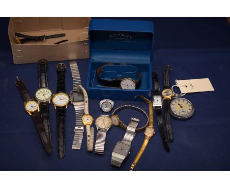 A quantity of assorted lady's and gent's wristwatches, to include: Rotary, Timex, Limit and others.