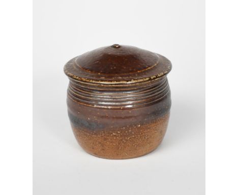 Richard Batterham (1936-2021) a salt-glaze stoneware beaten jar and cover unsigned 10.5cm. high (2) Provenance From the estat
