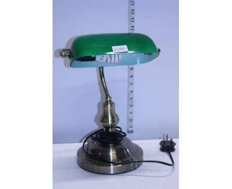 A bankers style desk lamp 