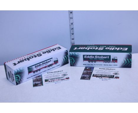 Two boxed Atlas Eddie Stobart die cast model with Certs 