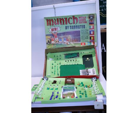 A complete Munich 1974 world series edition Subbuteo. In good condition 