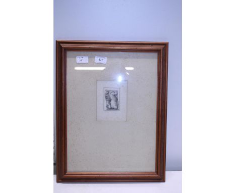 A framed old master engraving entitled a fragment of theseus, italian 