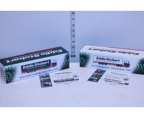 Two boxed Atlas Eddie Stobart die cast model with Certs 