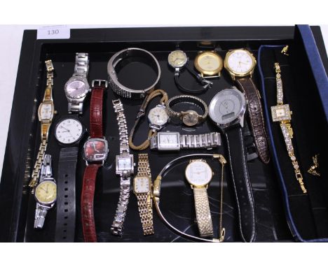 A selection of watches assorted makers including, Casio, Accurist and Rotary 