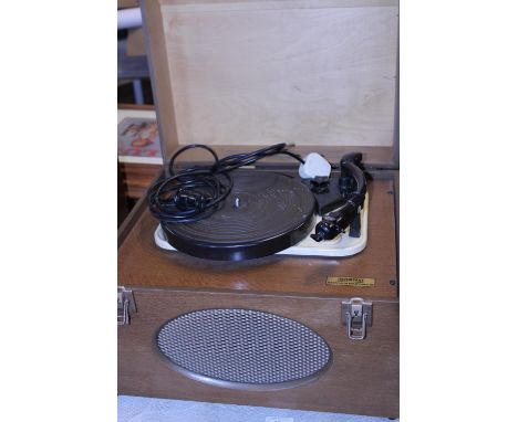 A Garrard vintage record player. 