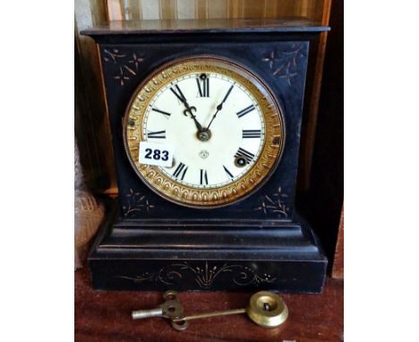 Ansonia eight-day steel cased mantle clock