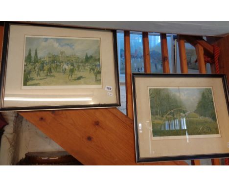 Pair of signed Lionel Edwards hunting prints