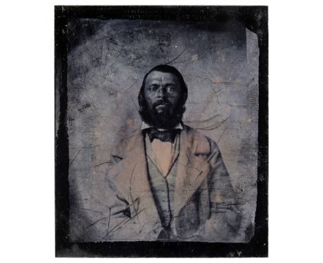 * Ethnographic Portrait. Half-length portrait of a bearded man, possibly South American or Australian, circa 1850s, sixth-pla