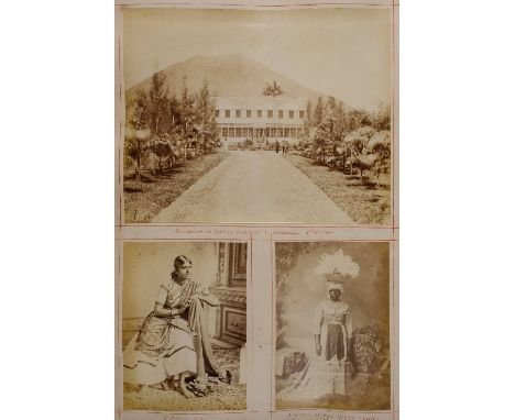 Europe &amp; West Indies. A pair of photograph albums, 1890s, containing a total of approximately 250 albumen prints, mostly 