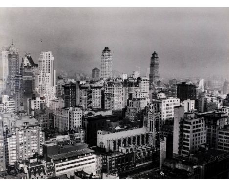 * Evans (Walker, 1903-1975). New York skyline, circa 1930s, gelatin silver print, printed later, slightly bruised to lower le