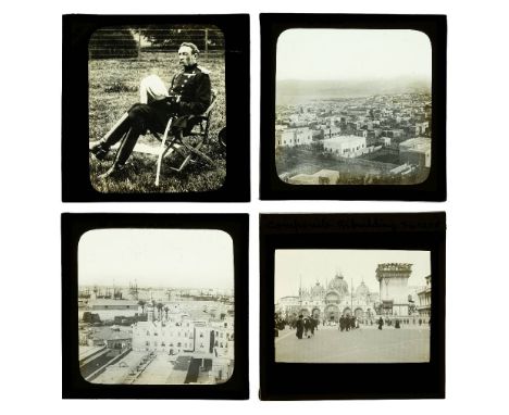 * Magic lantern slides. A group of approximately 185 magic lantern slides, early 20th century, mostly diapositive views of Ve