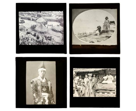 * Magic lantern slides. A group of approximately 120 magic lantern slides, early 20th century, mostly diapositives plus some 