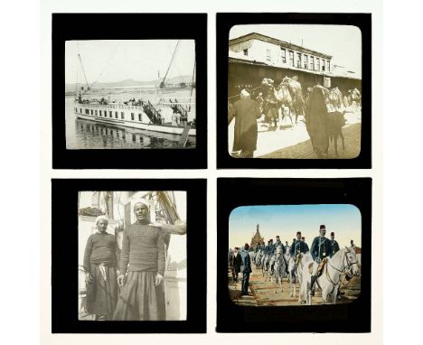 * Magic lantern slides. A group of approximately 130 magic lantern slides, early 20th century, mostly diapositives of the Mid