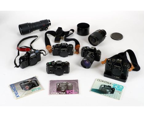 * Contax &amp; Yashica 35mm cameras and lenses. Selection of Contax and Yashica 35mm cameras with Carl Zeiss Jena and Sigma l