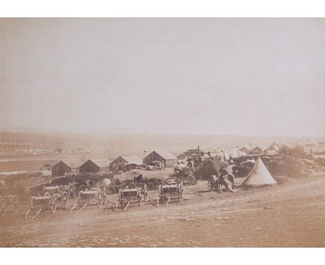 * Early Photography. A group of 12 early photographs, 1850s/1860s, including two large-format salt prints of Balaclava by Rog