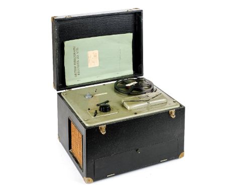 * Ferrograph 'Model D' magnetic tape recorder. Vintage Ferrograph 'Model D' magnetic reel-to-reel tape recorder, manufactured