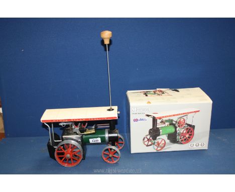 A Mamod Traction Steam Engine, boxed.