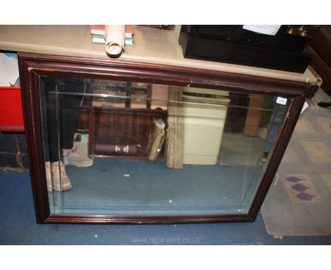 A rectangular framed bevelled edge Mirror, 41" x 29".
