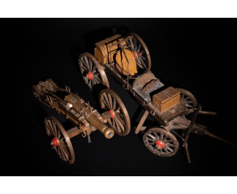 **NO RESERVE**A Large Napoleonic Bronze 12lb Cannon with Field Forge, Ex-Museum Display.A Napoleonic field cannon, complete w