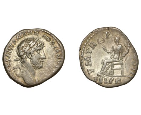 Hadrian (117-138), Denarius, 120-1, laureate bust right, slight drapery on far shoulder, [imp] caesar traian hadrianv[s avg] 