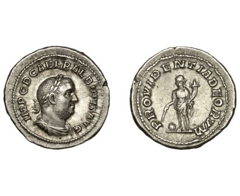 Balbinus (238), Denarius, April-July, 238, laureate, draped and cuirassed bust right, imp c d cael balbinvs avg around, rev. 