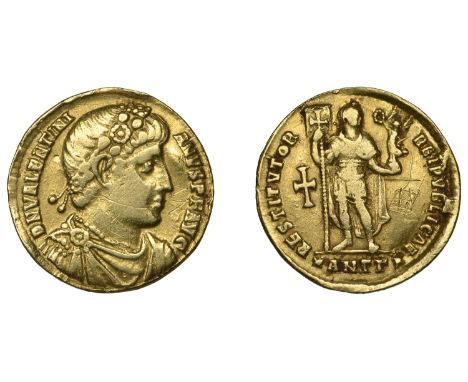 Valentinian I (364-375), Solidus, Antioch, 364, d n valentinianvs p f avg, rosette-diademed bust right, rev. restitvtor reipv